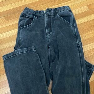 brandy melville john galt straight leg black jeans
